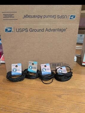 ArtSkills Crafter's Closet Craft Cord Black 4 Yards each Lot Of 4